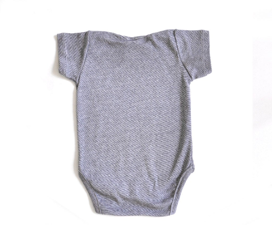 Baby Romper-  organic cotton - Denim Stripes