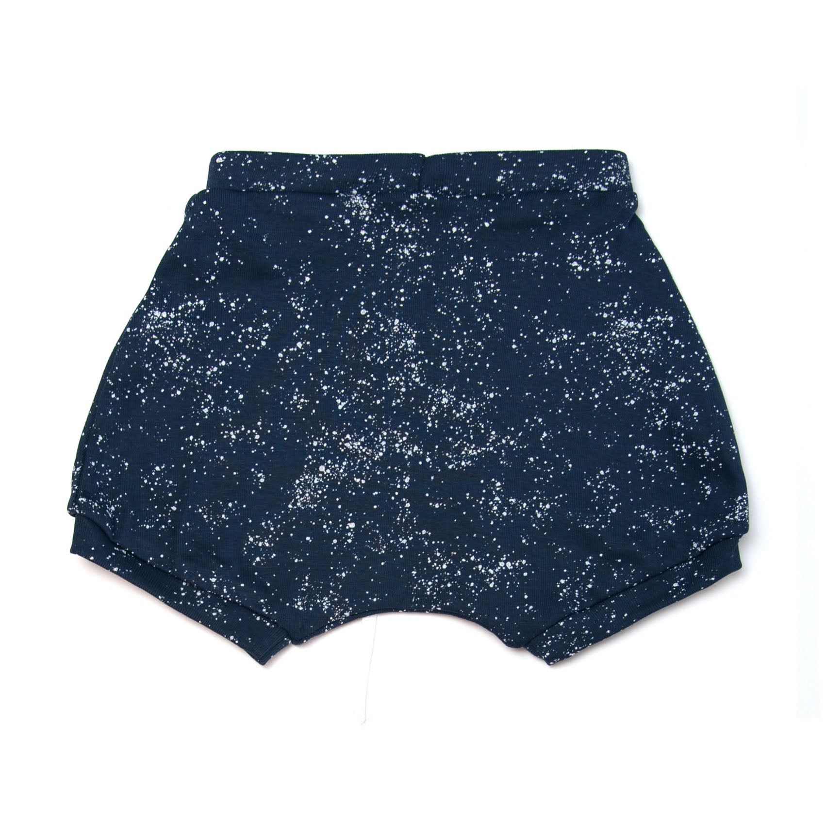 Baby Shorts / Baby Bloomers - Navy Blue with White Splash