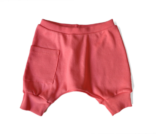 Baby Shorts- Coral Pink