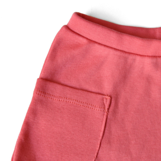 Baby Shorts- Coral Pink