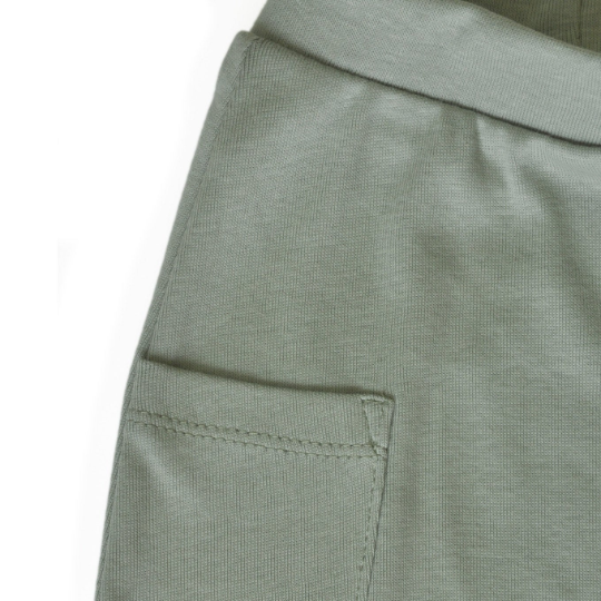 Baby Harem Pants - Organic Cotton - Jersey Khaki