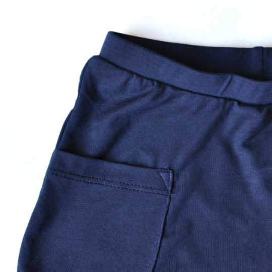 Baby Shorts - Organic Bamboo - Navy Blue