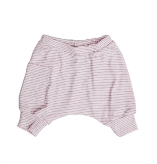 Baby Shorts- Striped Pink