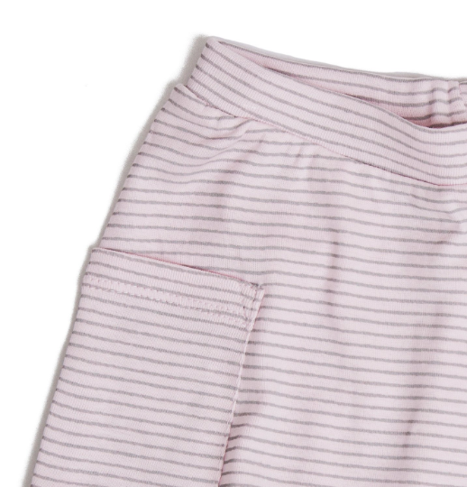 Baby Shorts- Striped Pink